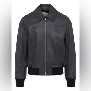 Brand NEW 🖤✨ Ami Noir Leather Jacket - Zip up